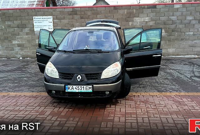 Черный Рено Сценик, объемом двигателя 1.6 л и пробегом 221 тыс. км за 4600 $, фото 1 на Automoto.ua