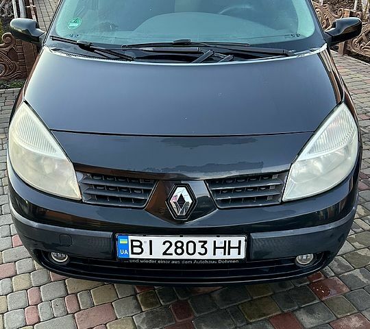 Черный Рено Сценик, объемом двигателя 1.6 л и пробегом 231 тыс. км за 4500 $, фото 1 на Automoto.ua