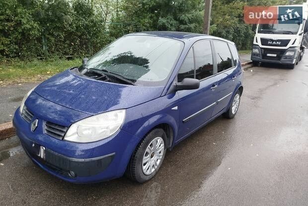 Синий Рено Сценик, объемом двигателя 2 л и пробегом 322 тыс. км за 3200 $, фото 1 на Automoto.ua