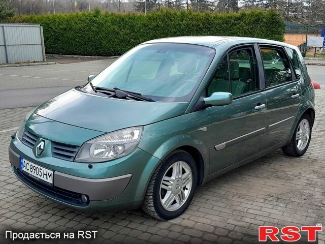 Зеленый Рено Сценик, объемом двигателя 1.6 л и пробегом 157 тыс. км за 4500 $, фото 1 на Automoto.ua
