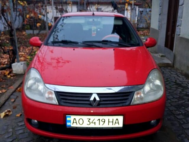 Красный Рено Симбол, объемом двигателя 1.1 л и пробегом 217 тыс. км за 4000 $, фото 1 на Automoto.ua