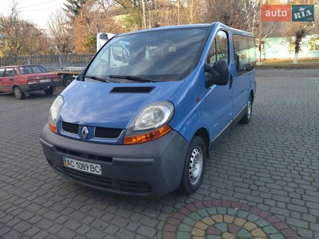 Синий Рено Трафик, объемом двигателя 1.9 л и пробегом 197 тыс. км за 6900 $, фото 1 на Automoto.ua