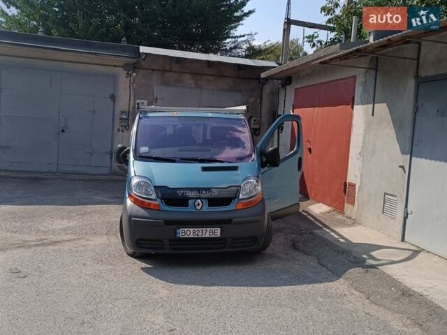 Синий Рено Трафик, объемом двигателя 1.9 л и пробегом 360 тыс. км за 8700 $, фото 1 на Automoto.ua