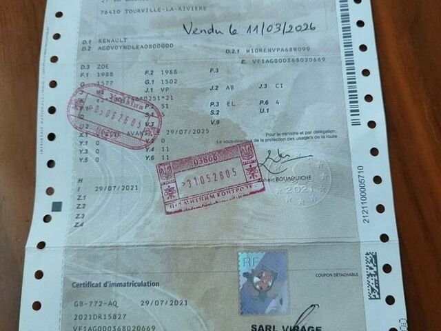 Белый Рено Зое, объемом двигателя 0 л и пробегом 62 тыс. км за 13500 $, фото 1 на Automoto.ua
