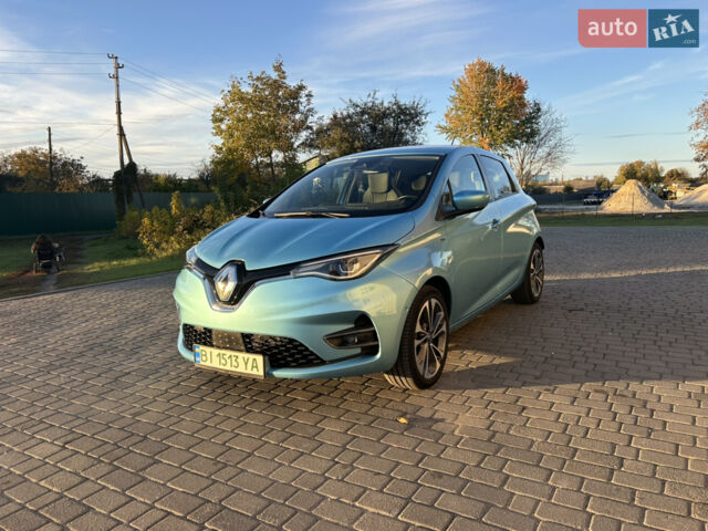 Синий Рено Зое, объемом двигателя 0 л и пробегом 61 тыс. км за 13200 $, фото 1 на Automoto.ua