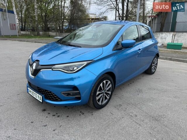 Синий Рено Зое, объемом двигателя 0 л и пробегом 77 тыс. км за 13000 $, фото 1 на Automoto.ua