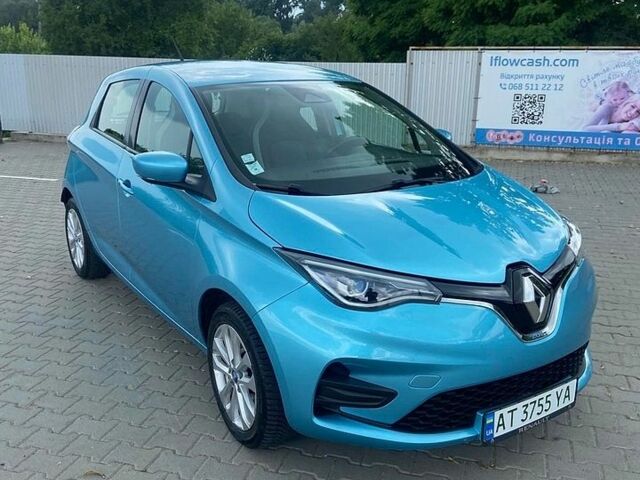 Синий Рено Зое, объемом двигателя 0 л и пробегом 82 тыс. км за 12300 $, фото 1 на Automoto.ua