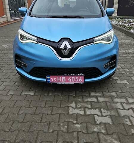 Синий Рено Зое, объемом двигателя 0 л и пробегом 49 тыс. км за 14300 $, фото 1 на Automoto.ua