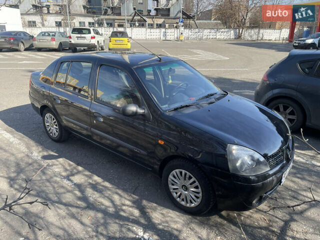 Черный Рено Clio Symbol, объемом двигателя 1.4 л и пробегом 215 тыс. км за 3300 $, фото 1 на Automoto.ua