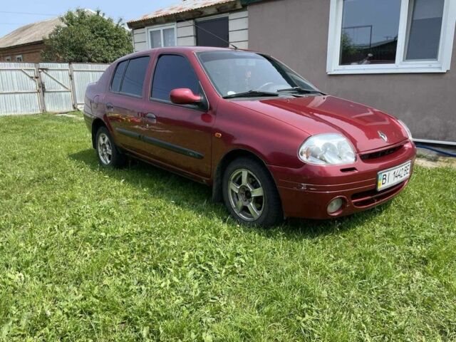 Красный Рено Clio Symbol, объемом двигателя 1.4 л и пробегом 274 тыс. км за 2700 $, фото 1 на Automoto.ua