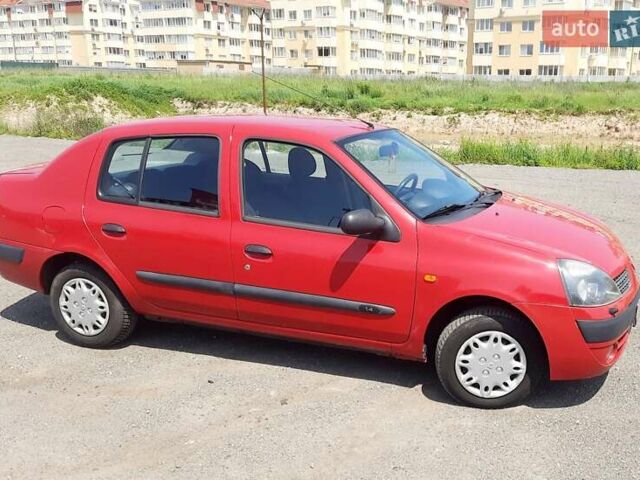Красный Рено Clio Symbol, объемом двигателя 1.4 л и пробегом 138 тыс. км за 3600 $, фото 1 на Automoto.ua