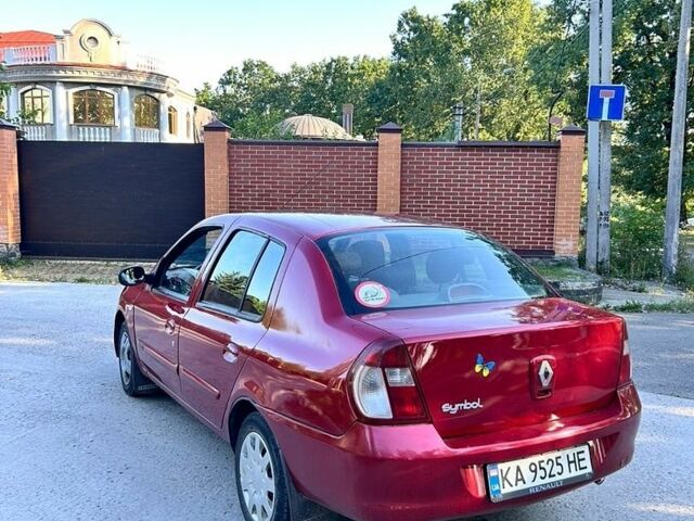 Красный Рено Clio Symbol, объемом двигателя 1.4 л и пробегом 200 тыс. км за 2500 $, фото 1 на Automoto.ua