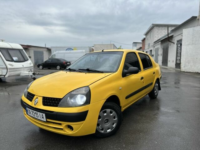 Желтый Рено Clio Symbol, объемом двигателя 1.4 л и пробегом 255 тыс. км за 3000 $, фото 1 на Automoto.ua