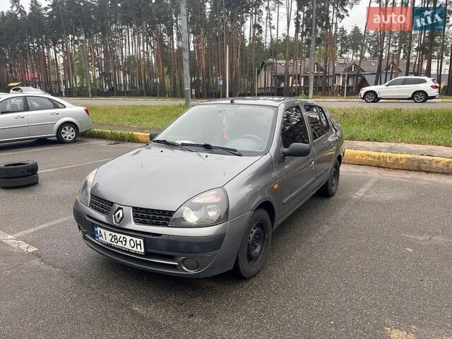 Серый Рено Clio Symbol, объемом двигателя 1.39 л и пробегом 272 тыс. км за 3100 $, фото 1 на Automoto.ua