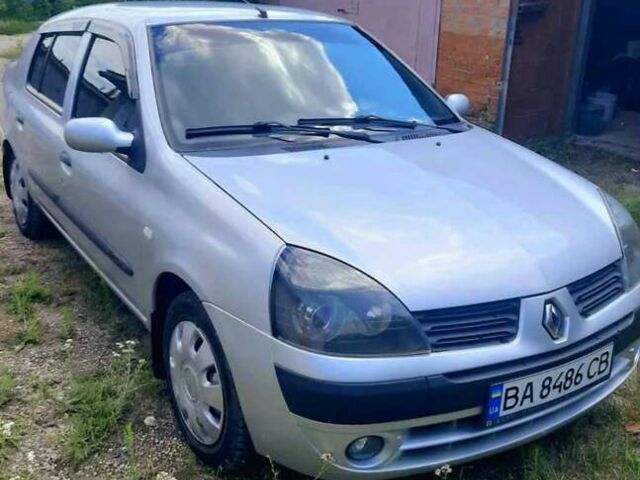Серый Рено Clio Symbol, объемом двигателя 1.4 л и пробегом 243 тыс. км за 3900 $, фото 1 на Automoto.ua