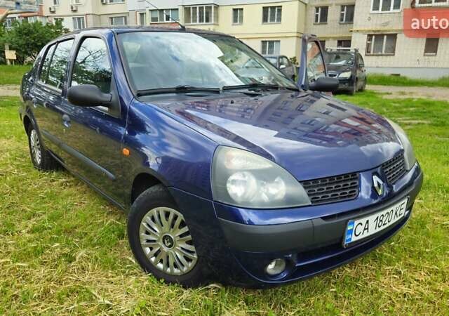 Синий Рено Clio Symbol, объемом двигателя 1.4 л и пробегом 188 тыс. км за 3400 $, фото 1 на Automoto.ua