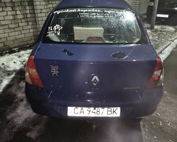 Синій Рено Clio Symbol, об'ємом двигуна 1.4 л та пробігом 200 тис. км за 1968 $, фото 1 на Automoto.ua
