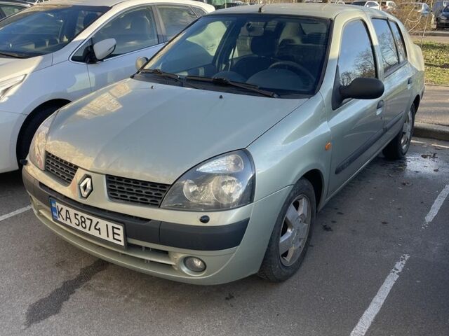 Зеленый Рено Clio Symbol, объемом двигателя 1.4 л и пробегом 200 тыс. км за 3000 $, фото 1 на Automoto.ua