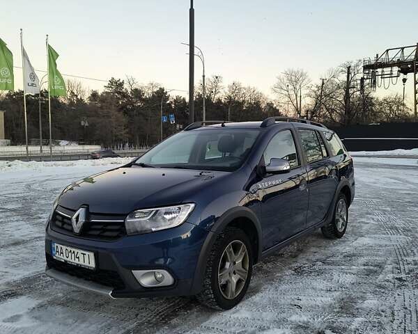 Синій Рено Logan MCV Stepway, об'ємом двигуна 0.9 л та пробігом 97 тис. км за 10500 $, фото 1 на Automoto.ua