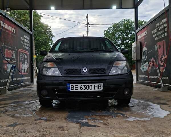 Синий Рено Megane Scenic, объемом двигателя 1.6 л и пробегом 369 тыс. км за 2700 $, фото 1 на Automoto.ua