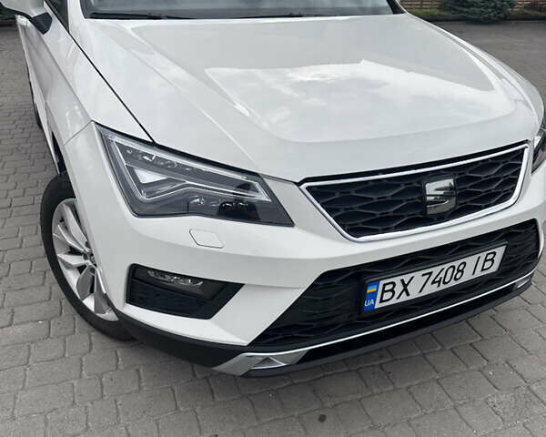 Белый Сеат Ateca, объемом двигателя 1.5 л и пробегом 90 тыс. км за 17999 $, фото 1 на Automoto.ua