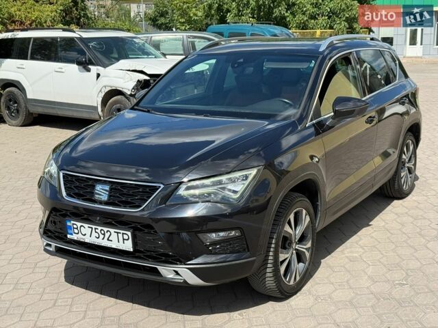 Черный Сеат Ateca, объемом двигателя 1.4 л и пробегом 166 тыс. км за 15999 $, фото 1 на Automoto.ua