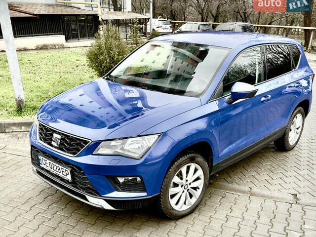 Синий Сеат Ateca, объемом двигателя 1.4 л и пробегом 60 тыс. км за 19200 $, фото 1 на Automoto.ua