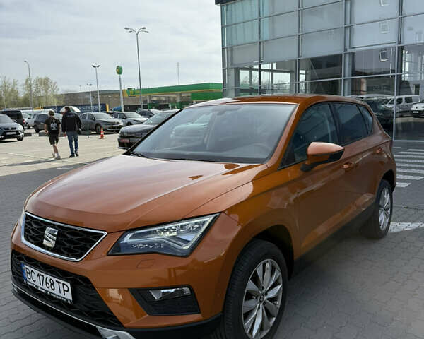 Оранжевый Сеат Ateca, объемом двигателя 1.4 л и пробегом 48 тыс. км за 18500 $, фото 1 на Automoto.ua
