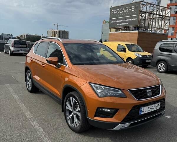Оранжевый Сеат Ateca, объемом двигателя 1.4 л и пробегом 154 тыс. км за 20300 $, фото 1 на Automoto.ua