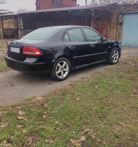 Черный Сааб 9-3, объемом двигателя 2.17 л и пробегом 350 тыс. км за 3300 $, фото 1 на Automoto.ua
