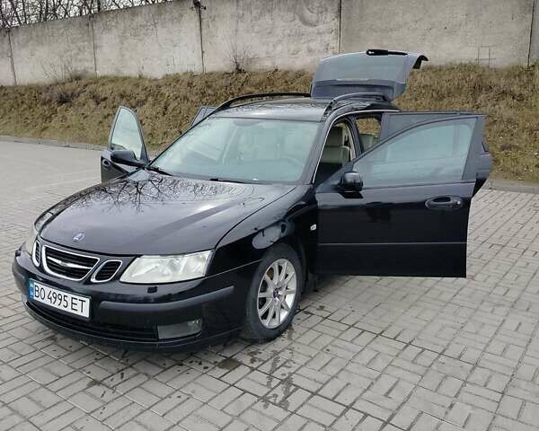 Черный Сааб 9-3, объемом двигателя 1.91 л и пробегом 280 тыс. км за 5100 $, фото 1 на Automoto.ua