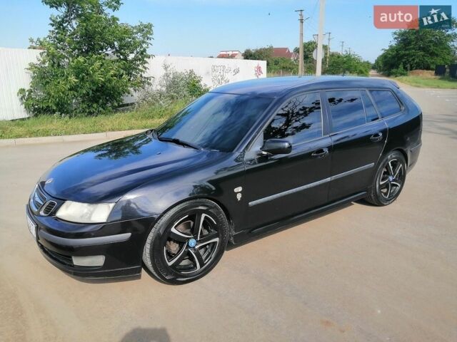 Черный Сааб 9-3, объемом двигателя 1.91 л и пробегом 274 тыс. км за 3900 $, фото 1 на Automoto.ua