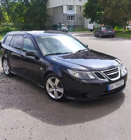 Черный Сааб 9-3, объемом двигателя 1.91 л и пробегом 331 тыс. км за 6200 $, фото 1 на Automoto.ua