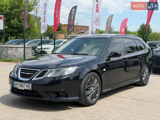 Черный Сааб 9-3, объемом двигателя 1.9 л и пробегом 407 тыс. км за 5499 $, фото 1 на Automoto.ua