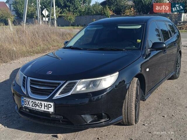 Черный Сааб 9-3, объемом двигателя 2 л и пробегом 322 тыс. км за 6700 $, фото 1 на Automoto.ua