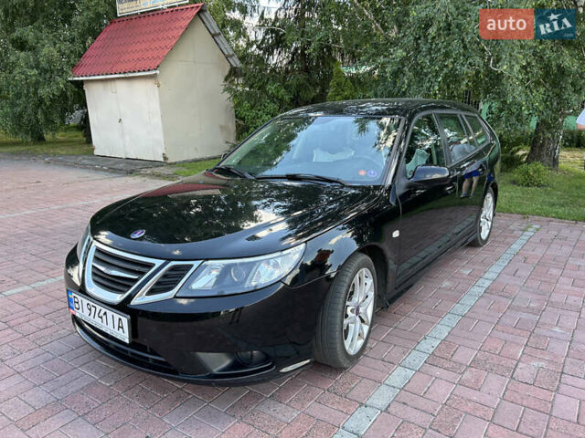 Чорний Сааб 9-3, об'ємом двигуна 2 л та пробігом 333 тис. км за 6900 $, фото 1 на Automoto.ua