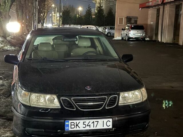 Черный Сааб 9-5, объемом двигателя 3 л и пробегом 318 тыс. км за 4250 $, фото 1 на Automoto.ua