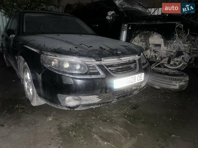 Черный Сааб 9-5, объемом двигателя 2.3 л и пробегом 110 тыс. км за 6000 $, фото 1 на Automoto.ua