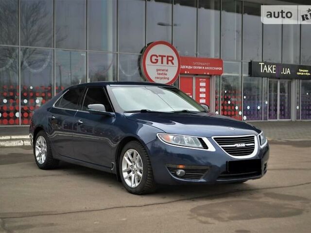 Синій Сааб 9-5, об'ємом двигуна 2 л та пробігом 87 тис. км за 16850 $, фото 1 на Automoto.ua