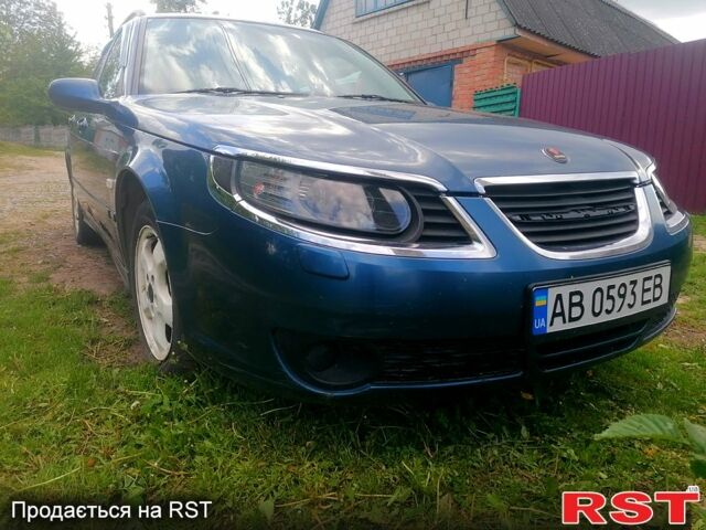 Синий Сааб 9-5, объемом двигателя 2 л и пробегом 300 тыс. км за 4200 $, фото 1 на Automoto.ua