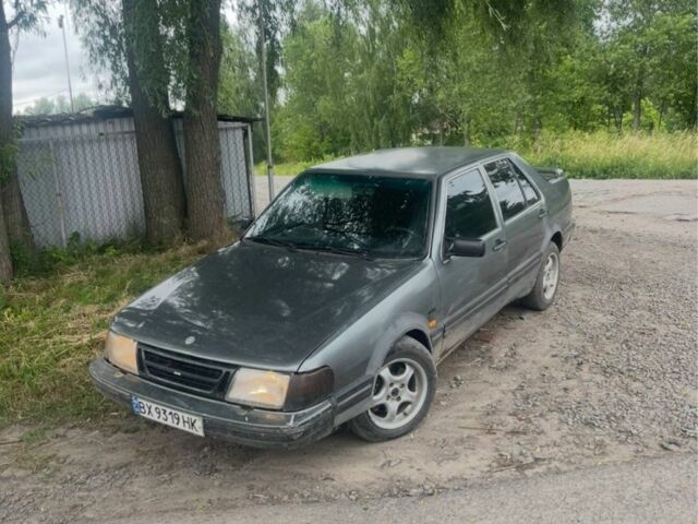 Серый Сааб 9000, объемом двигателя 2 л и пробегом 1 тыс. км за 1300 $, фото 1 на Automoto.ua