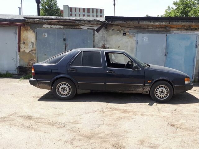 Синий Сааб 9000, объемом двигателя 2 л и пробегом 165 тыс. км за 1850 $, фото 1 на Automoto.ua