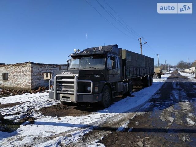 Черный Сканиа 113, объемом двигателя 11 л и пробегом 160 тыс. км за 5000 $, фото 1 на Automoto.ua