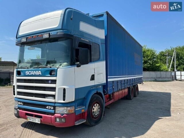 Синий Сканиа 124, объемом двигателя 11.7 л и пробегом 808 тыс. км за 10500 $, фото 1 на Automoto.ua