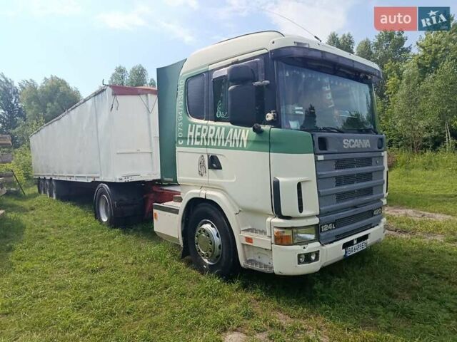 Белый Сканиа Р 124, объемом двигателя 11.71 л и пробегом 846 тыс. км за 12500 $, фото 1 на Automoto.ua