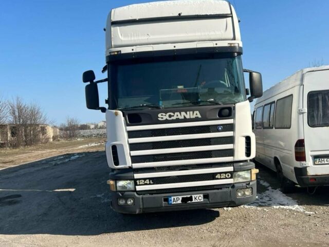 Белый Сканиа Р 124, объемом двигателя 11.7 л и пробегом 421 тыс. км за 14000 $, фото 1 на Automoto.ua