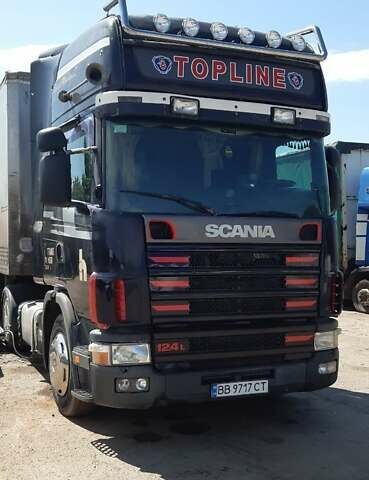 Черный Сканиа Р 124, объемом двигателя 11.7 л и пробегом 450 тыс. км за 10200 $, фото 1 на Automoto.ua