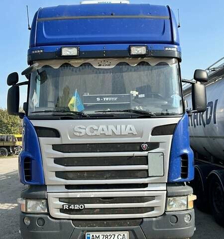 Синий Сканиа Р 420, объемом двигателя 12 л и пробегом 1 тыс. км за 15000 $, фото 1 на Automoto.ua