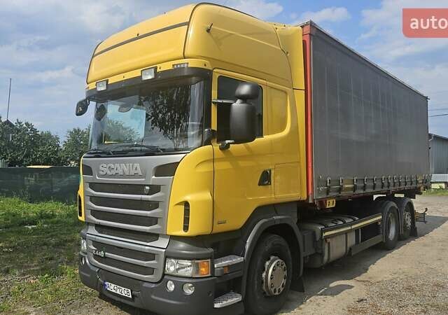 Желтый Сканиа R 440, объемом двигателя 12.74 л и пробегом 1 тыс. км за 34000 $, фото 1 на Automoto.ua