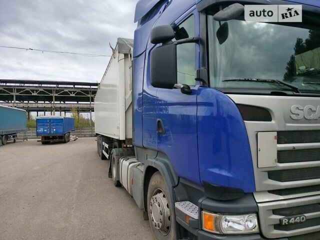 Синий Сканиа R 440, объемом двигателя 13 л и пробегом 670 тыс. км за 40000 $, фото 1 на Automoto.ua